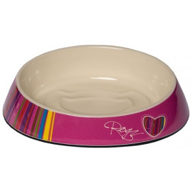 Rogz Bowls Pink Candy Stripes Купичка за храна или вода 200 мл в розов цвят